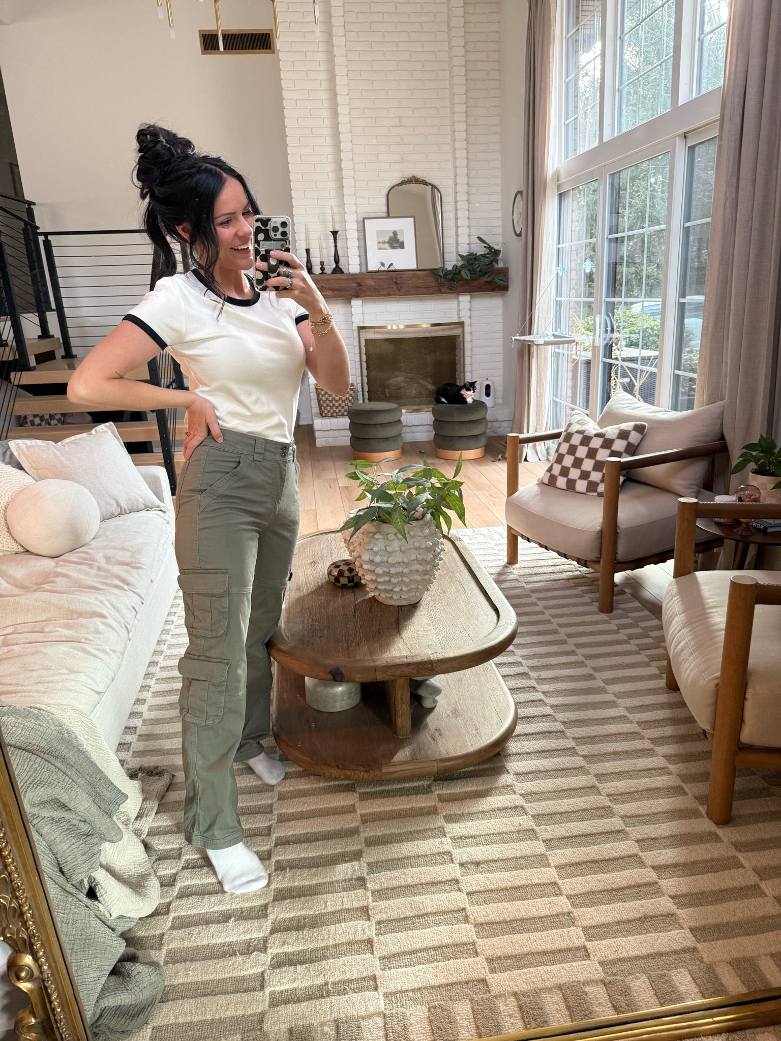 Comfy OOTD for the weekend ✨ everything is TTS! #abercrombie #cargo #cargopants

#LTKHome #LTKSpringSale #LTKSeasonal