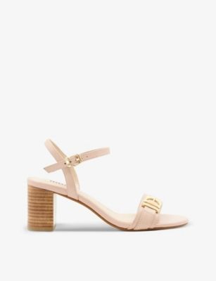 Jessie block-heel buckle leather heeled sandals | Selfridges