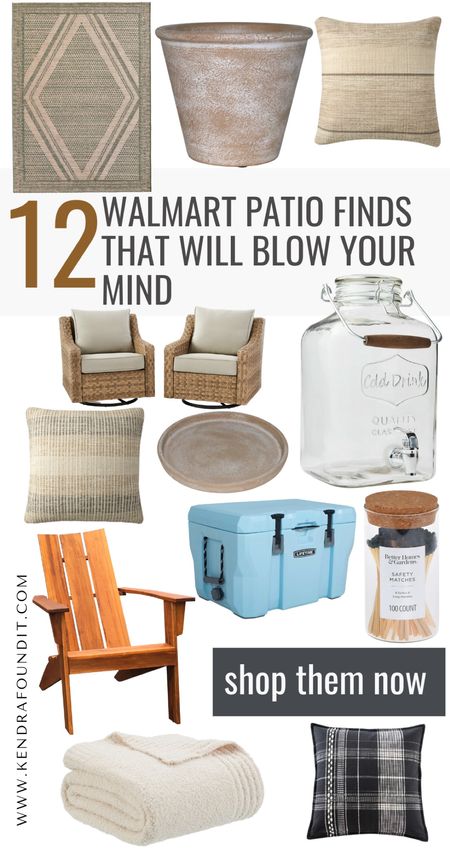 #walmartpartner Summer is officially here! To celebrate, I’ve rounded up 12 Walmart patio finds that will help you decorate your backyard (or patio) on a budget. We’re talking affordable wicker chairs, modern traditional pillows, a faux sherpa blanket, a beautiful blue cooler, black matches, vintage-inspired pottery and more. Bring on the sun! ☀️

#WalmartHome #WelcomeToYourWalmart #WalmartOutdoorOasis #WalmartPatioFinds #IYWYK #backyard #outdoor #patioinspo #patiogoals #walmartfinds #patioideas #patiorefresh #walmarthome #pillows #throwpillows #moderntraditional #transitional patio ideas. Patio inspiration. Backyard inspiration. Backyard ideas. Backyard refresh. #walmart

#LTKhome #LTKFind #LTKSeasonal