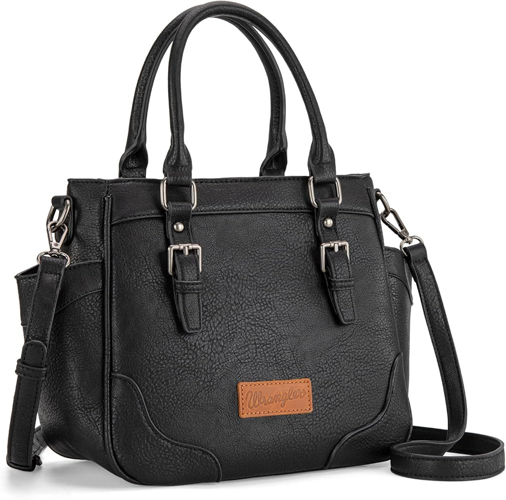 Montana West Wrangler Tote Bags for Women Medium Crossbody Purses Designer Top Handle Handbags | Amazon (US)