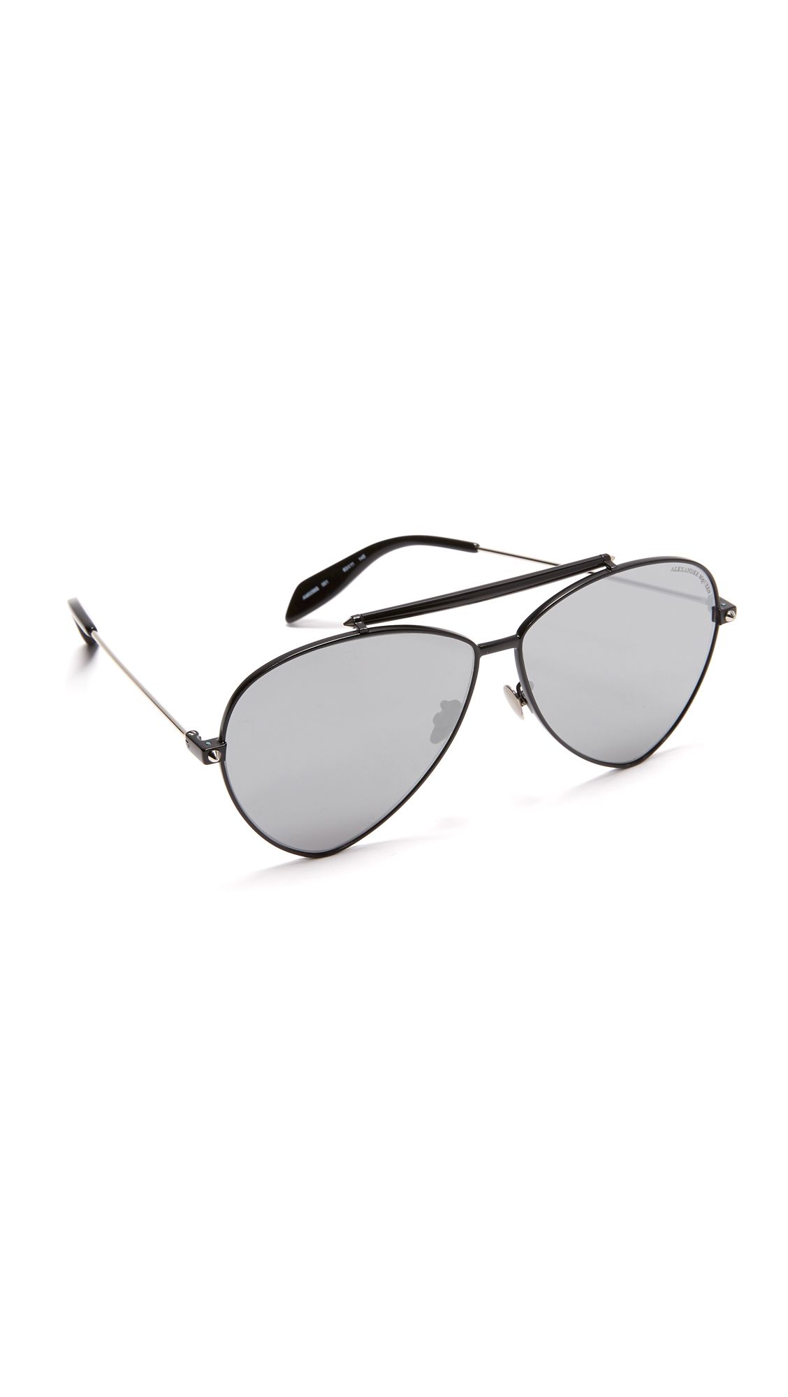 Flat Lens Teardrop Pilot Aviator Sunglasses | Shopbop