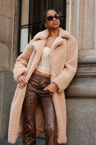 Faux Shearling Teddy Coat | Forever 21 (US)