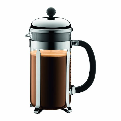 Bodum CHAMBORD Coffee & Tea Maker, French Press Coffee Maker, Stainless Steel & Heat-Resistant Boros | Amazon (US)