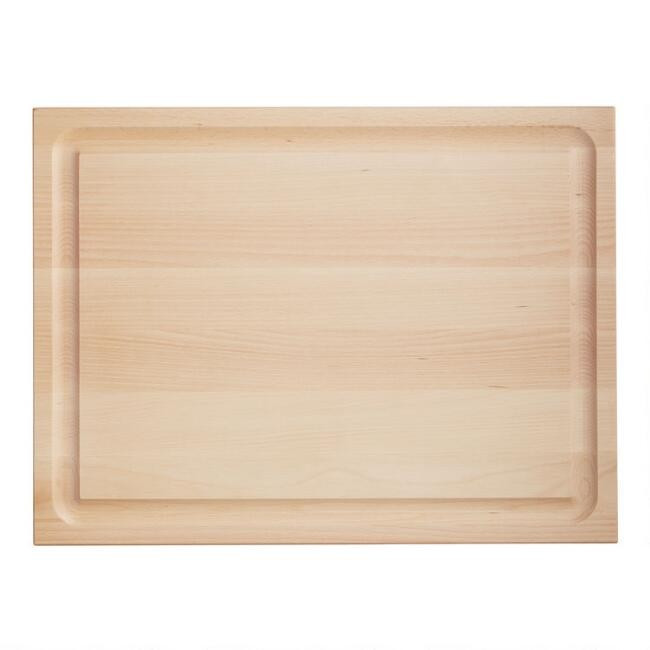 Maple Wood Reversible Trencher Cutting Board | World Market