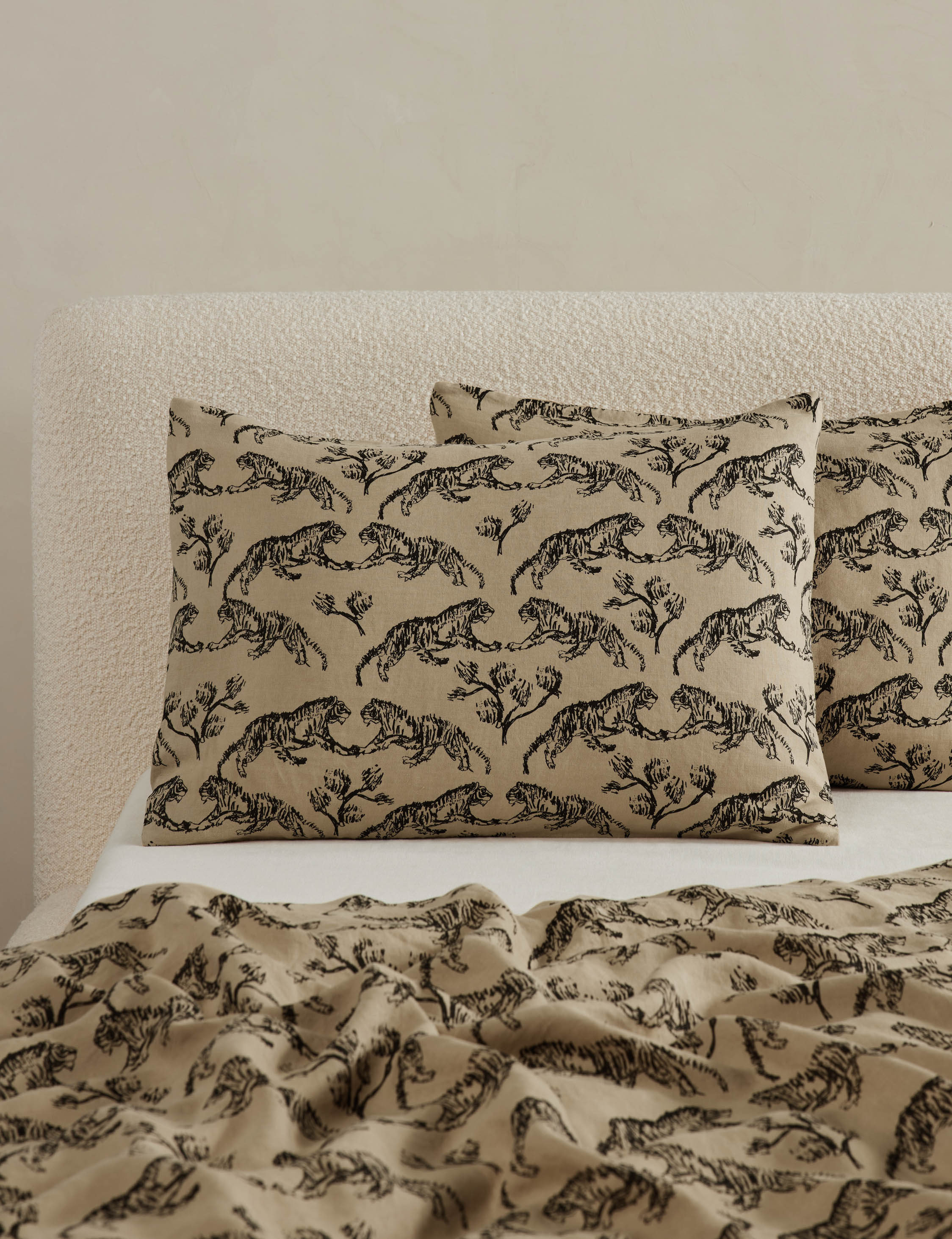 Tiger Hemp Duvet Cover | Lulu and Georgia 