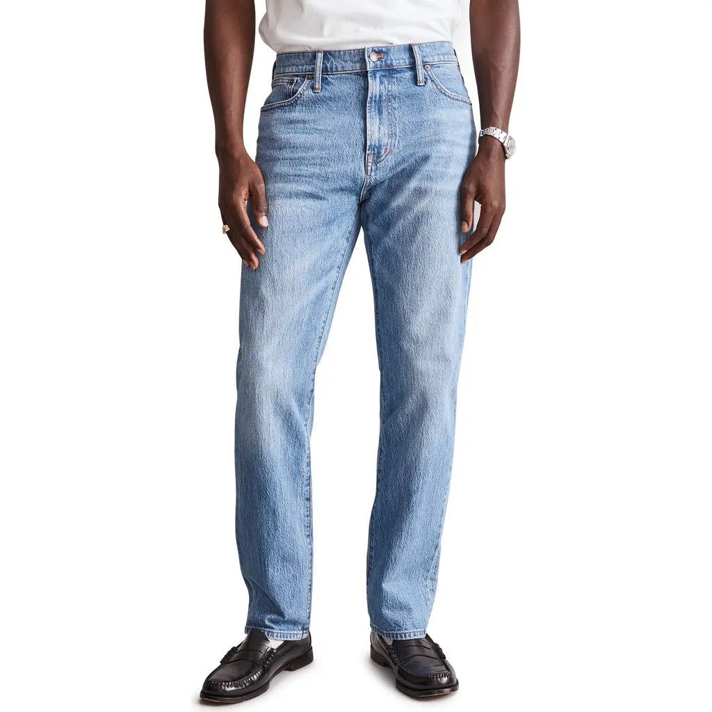 Madewell The 1991 Straight Leg Jeans in Mainshore Wash at Nordstrom, Size 40 X 32 | Nordstrom