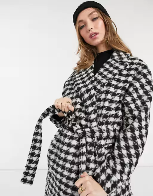 New look 2025 houndstooth coat