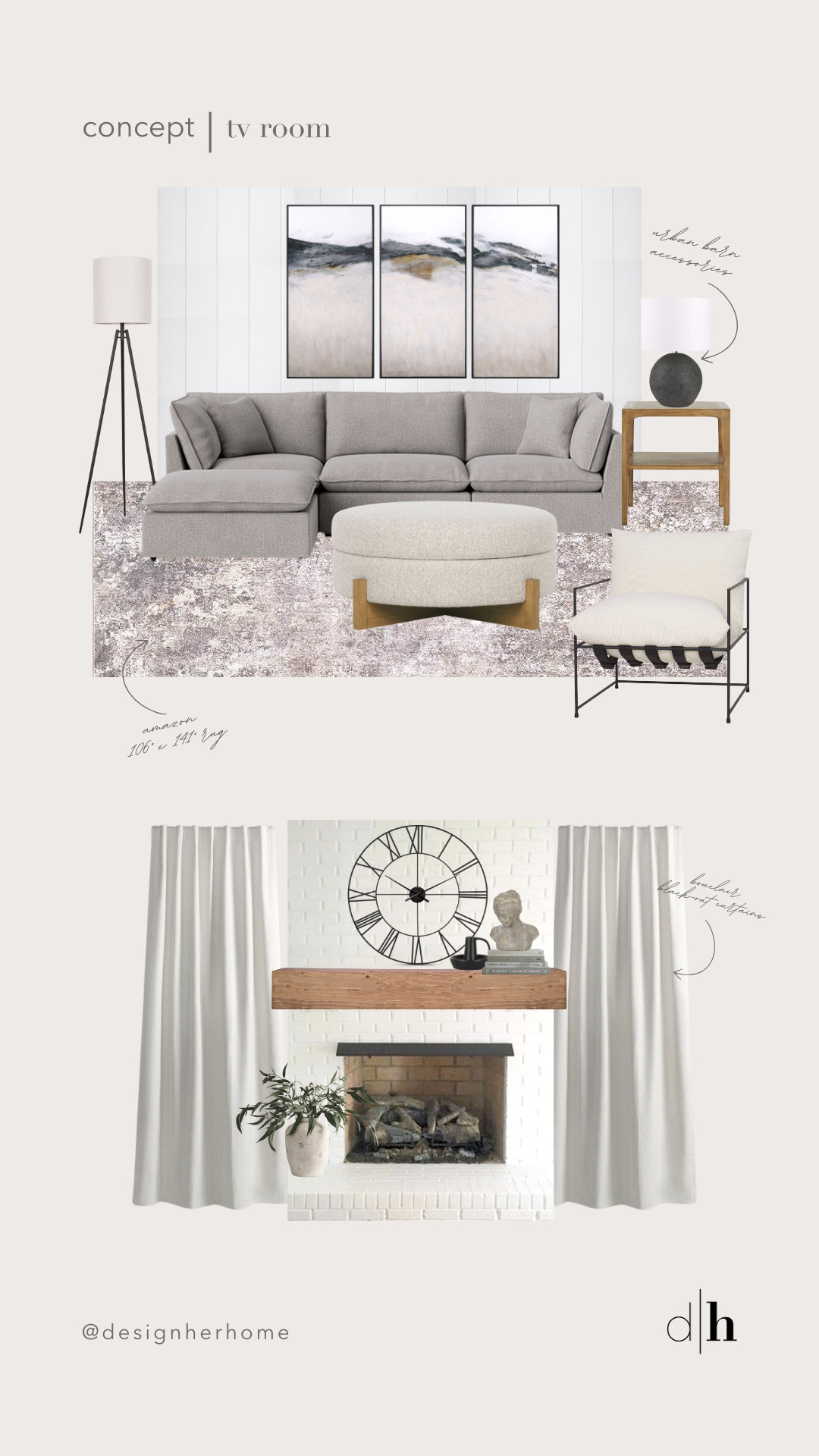 Cozy nights, movie marathons, and game-day vibes start with the perfect TV room design ✨ I styled this modern TV room concept board with affordable furniture, stylish décor, and functional storage to inspire your next living room makeover. From comfy seating to moody accent lighting, every piece is curated to create a warm, inviting entertainment space you’ll love spending time in. 🖤

💡 Shop the TV room essentials I used to pull this look together and save these ideas for your next living room refresh!

#TVRoomDesign #LivingRoomInspiration #ModernHomeDecor #CozyLivingRoomIdeas #TVRoomMakeover #HomeDecorInspo #LivingRoomDecorIdeas #AffordableHomeDesign 

 #LTKcanada #LTKsale #LTKcasa