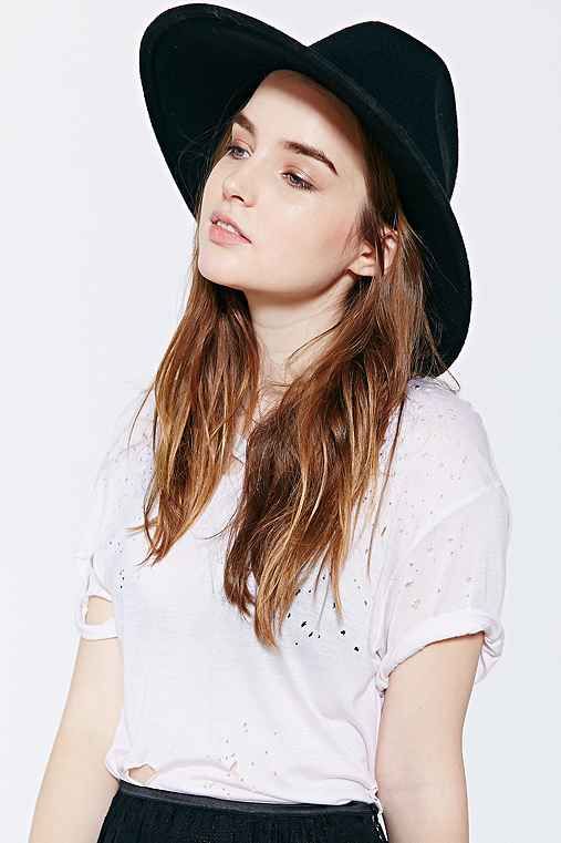 Ecote Kendall Panama Hat,BLACK,ONE SIZE | Urban Outfitters US