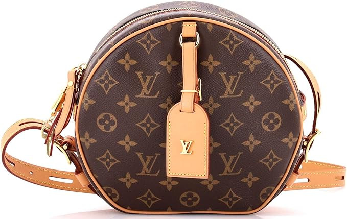 Amazon.com: Louis Vuitton, Pre-Loved Boite Chapeau Souple Bag Monogram Canvas MM, Brown : Luxury ... | Amazon (US)