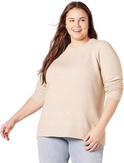 Amazon Essentials Women's Classic-Fit Soft Touch Long-Sleeve Crewneck Sweater | Amazon (US)