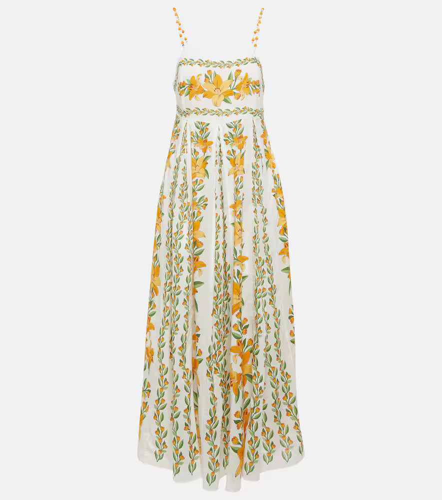 Farm Rio Tropical Lightness cotton maxi dress | Mytheresa (US/CA)