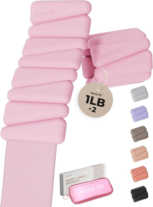 Pilates Wrist Weights | Wrist & Ankle Weights for Women | Weighted Bangles | 1LB/2LB Each | Pair | Amazon (US)