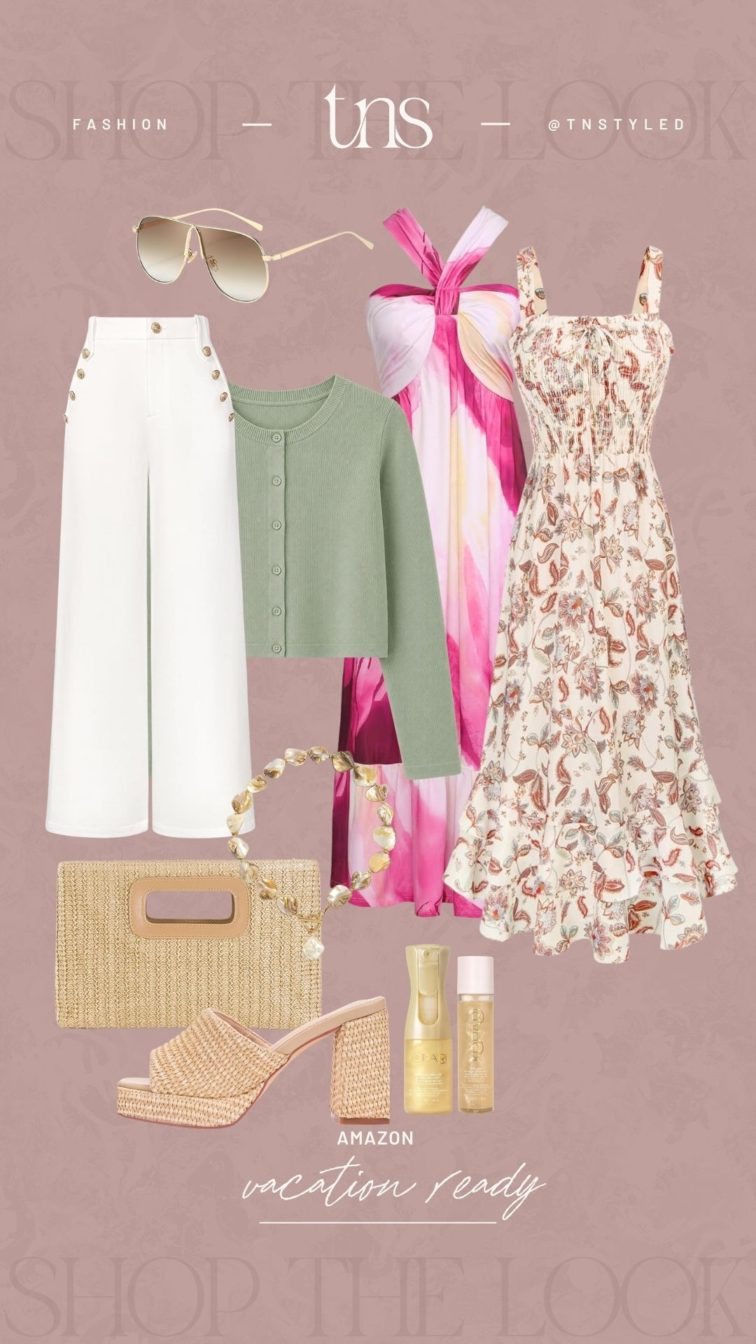 Summer dresses and essentials ready for your next vacation. #founditonamazon #amazonfashion
 

 #LTKootd #LTKTravel