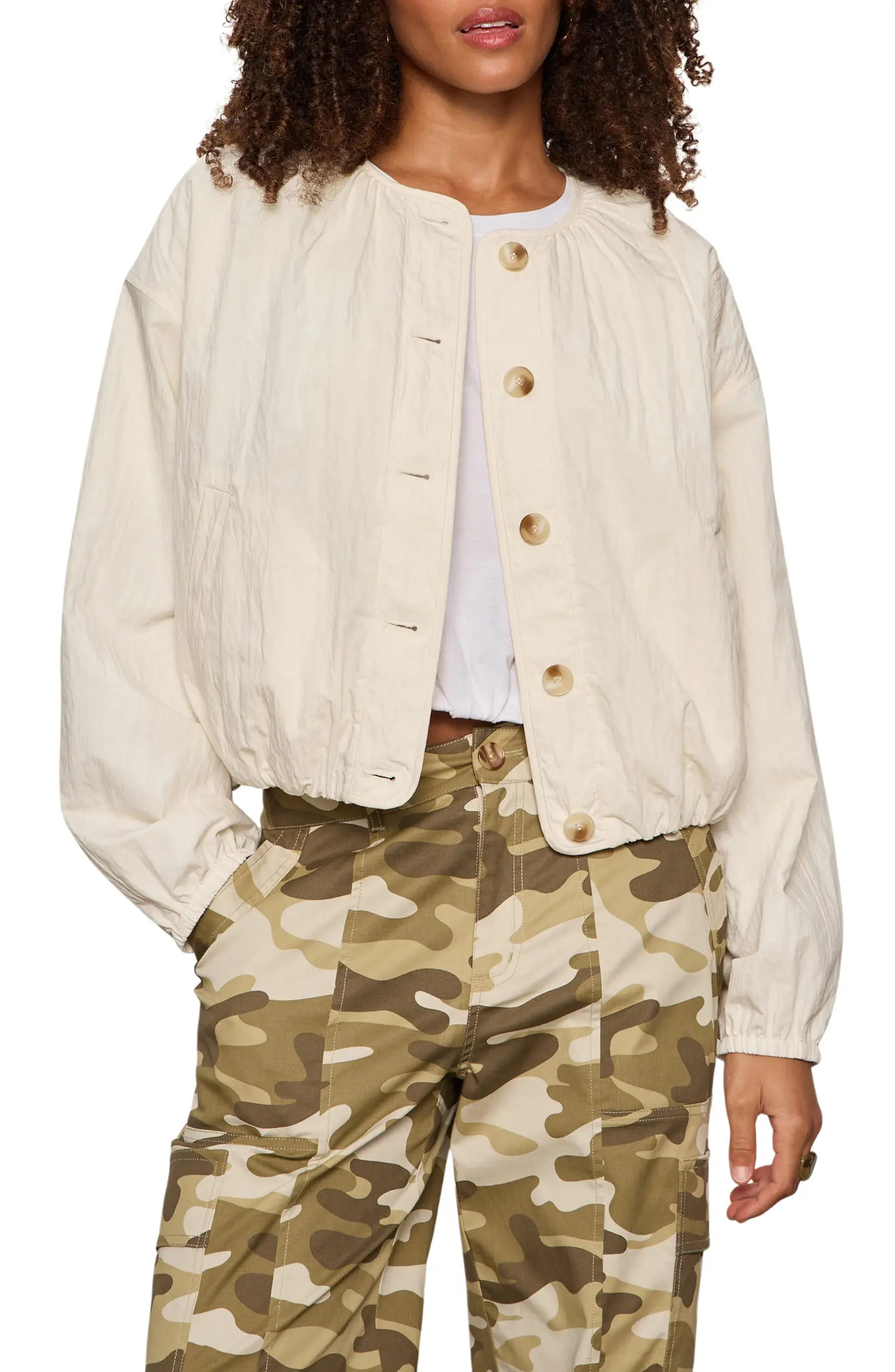 Dandelion Cotton Blend Quilted Jacket | Nordstrom