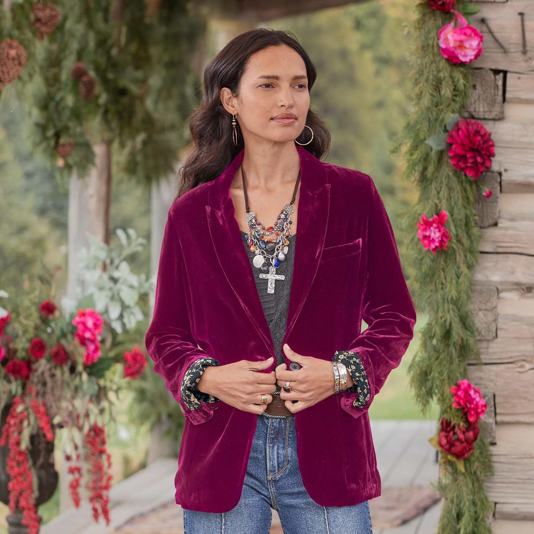 Monte Rosa Velvet Blazer | Sundance Catalog