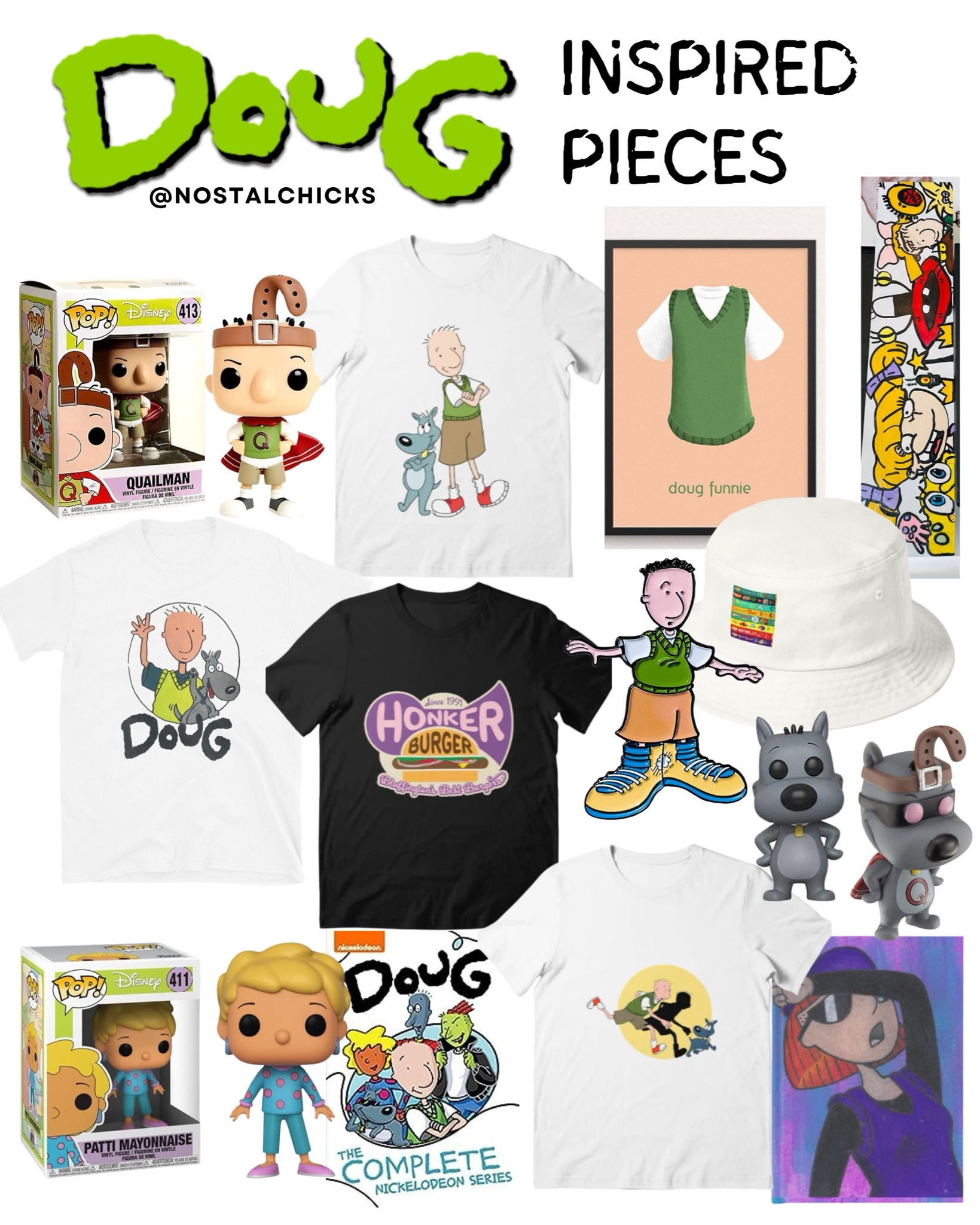 Doug Inspired Pieces
#doug #90s #90sdoug #90scartoon #90scartoons