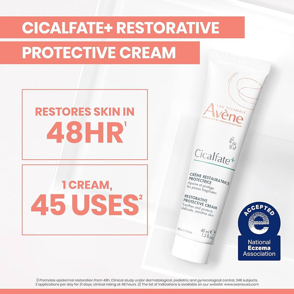 Avene Cicalfate+ Restorative Protective Cream, postbiotic skincare for sensitive skin, helps rest... | Amazon (US)