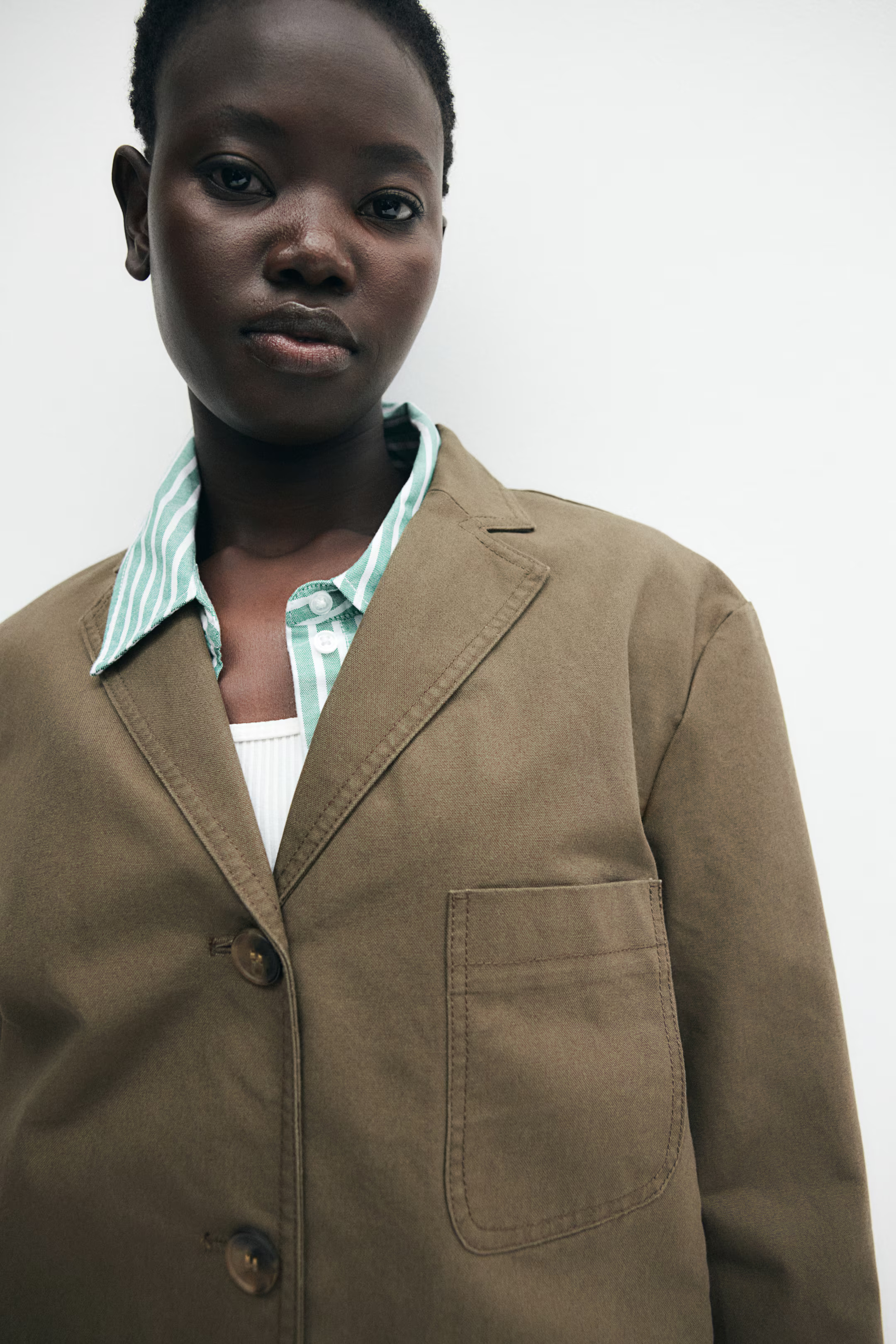 Americana en lona de algodón | H&M (FR, IT, ES, PT, BE)