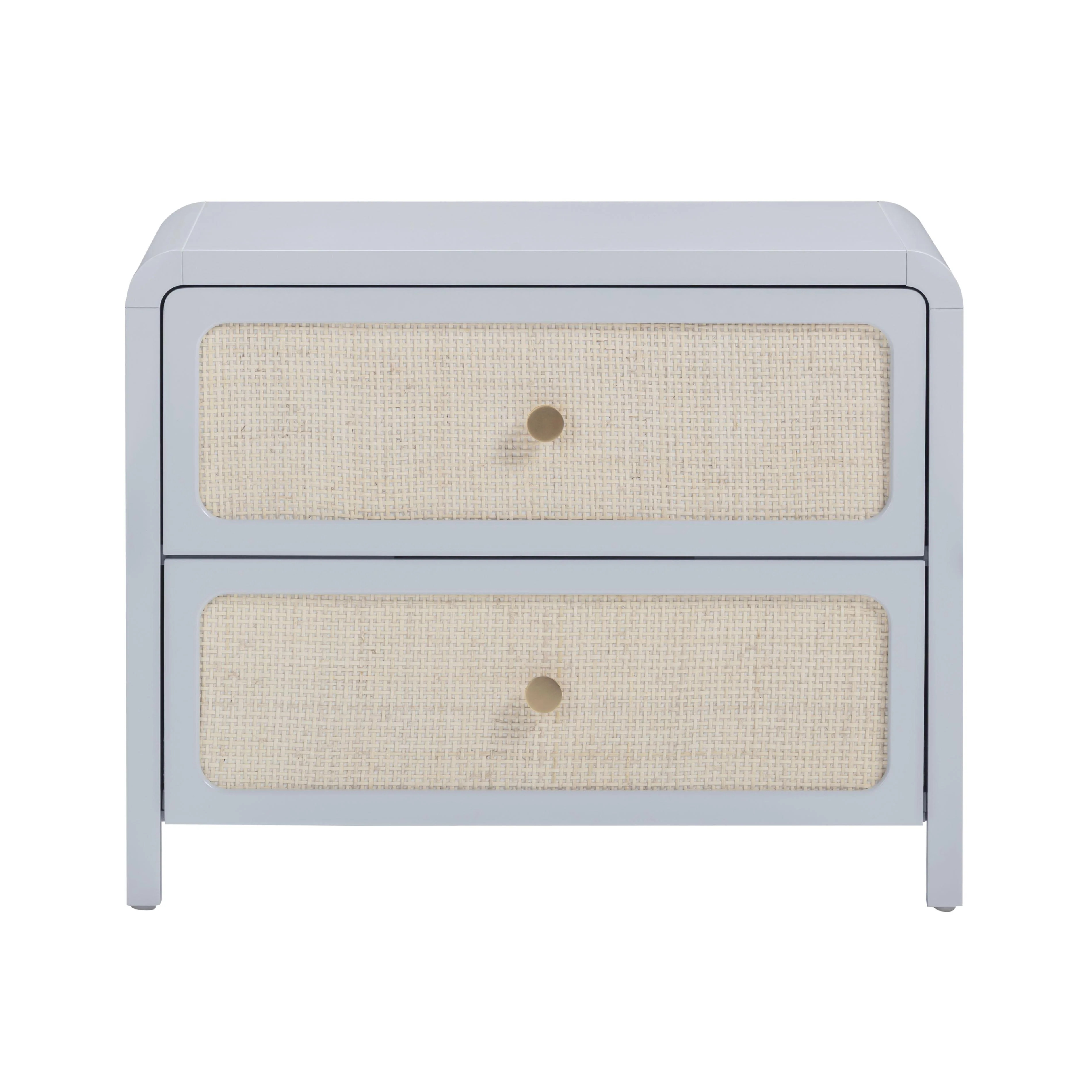 Patty 28" Rattan 2 Drawer Nightstand | TOV Furniture