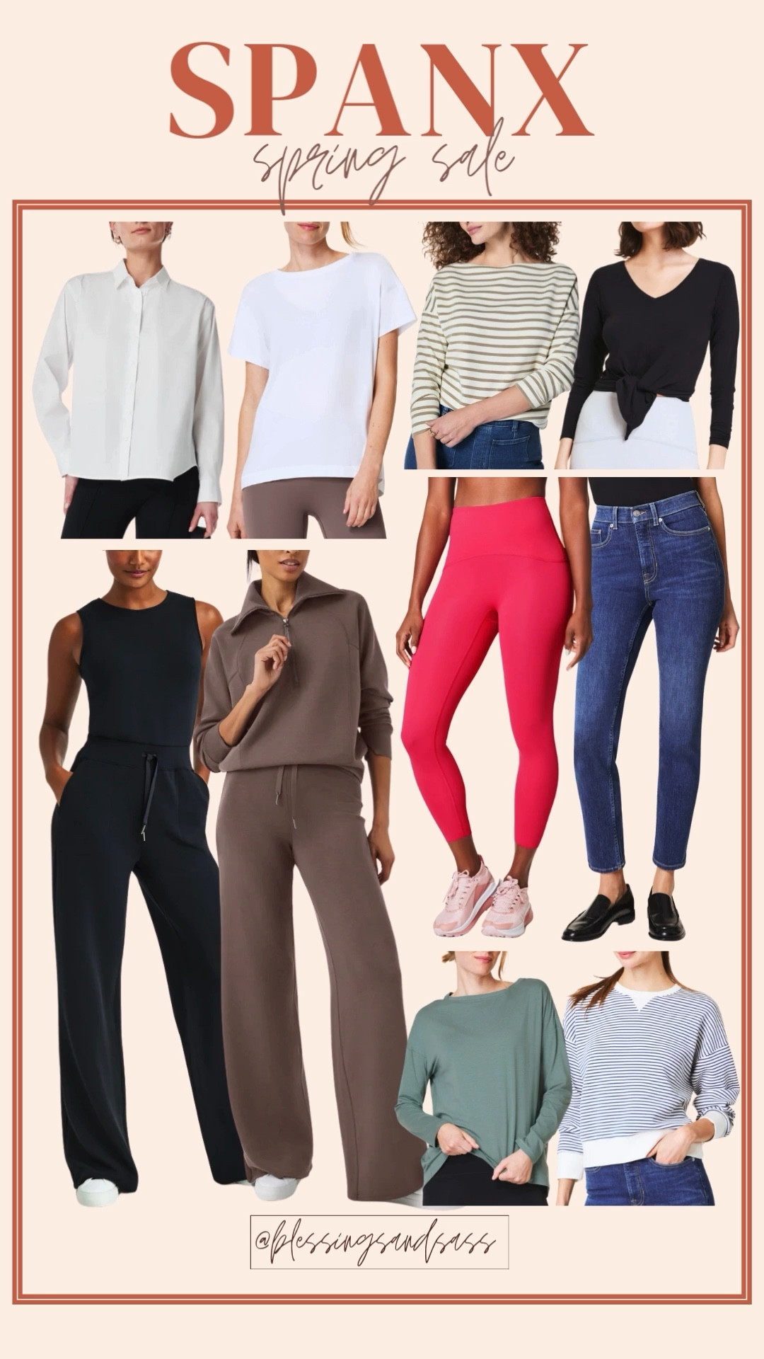 Spanx LTK Spring Sale!! 

Women’s fashion, spring fashion, spring style, spring outfits, spring outfit inspo, spring ootd, trendy fashion, chic style, Spanx, loungewear, work wear, casual outfits, jumpsuit, matching set, leggings, jeans, blouse



#LTKSeasonal #LTKStyleTip #LTKSpringSale