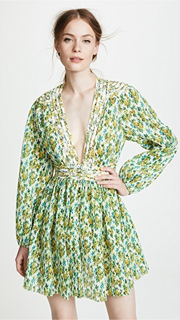 Golden Plisse Mini Dress | Shopbop