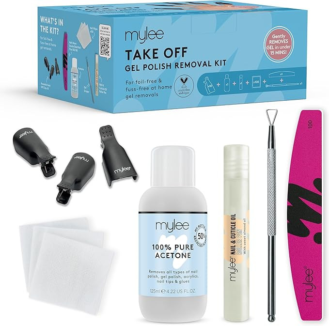Mylee Take Off Ultimate Nail Gel Polish Removal Kit, Complete Set for Quick, Hassle-Free & Salon-... | Amazon (UK)