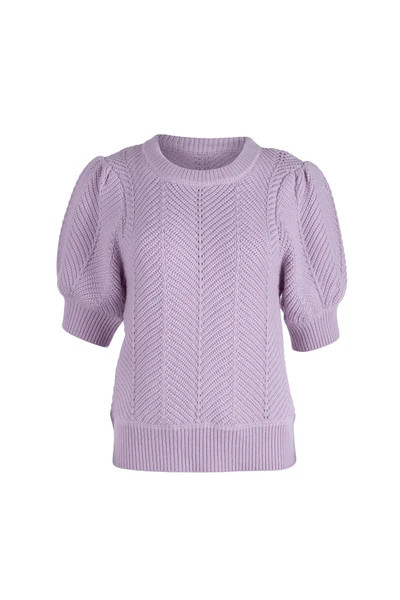 Chevron Cleo Sweater - Lavender | Charlotte Brody