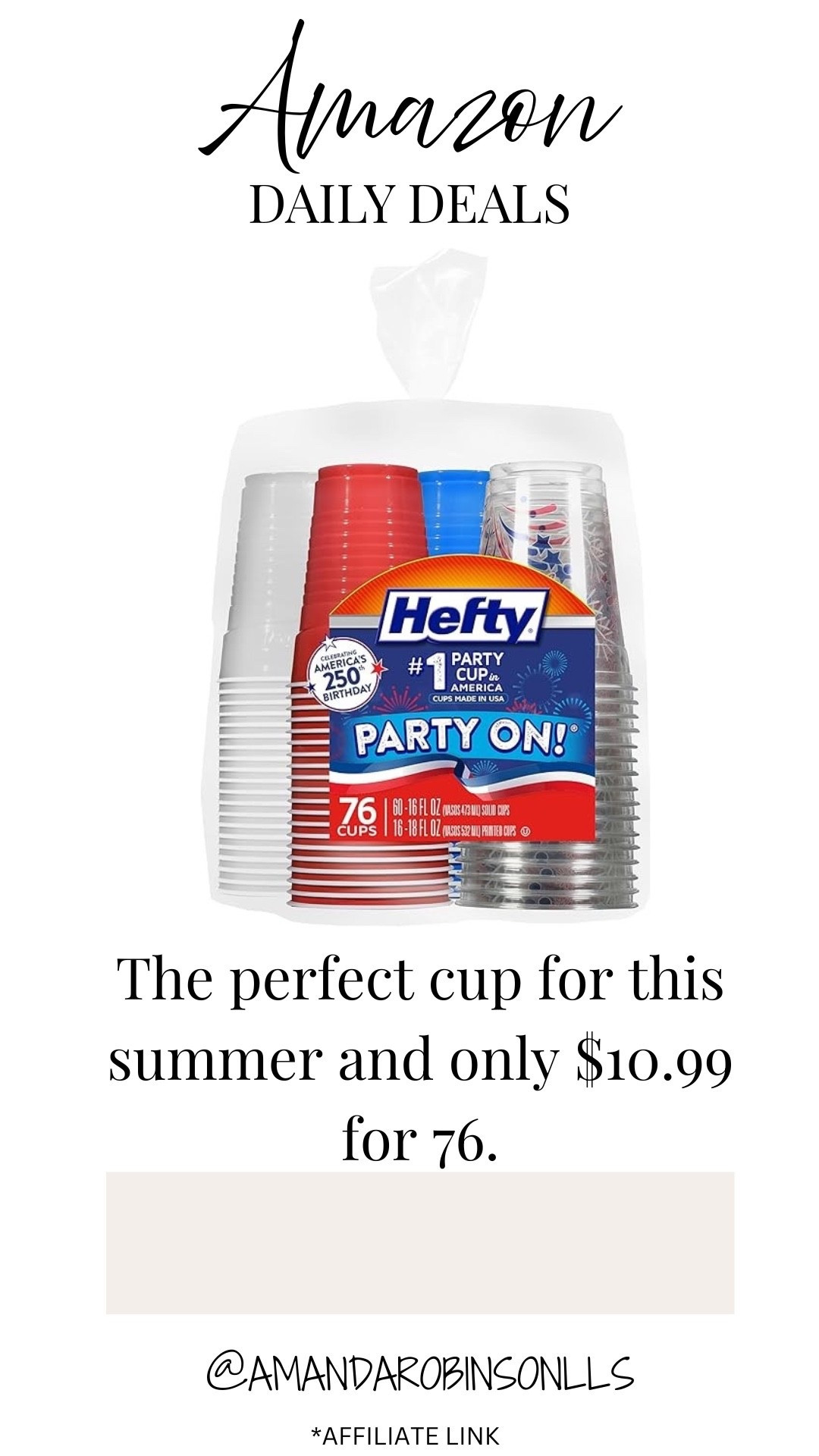 Hefty Americana cups