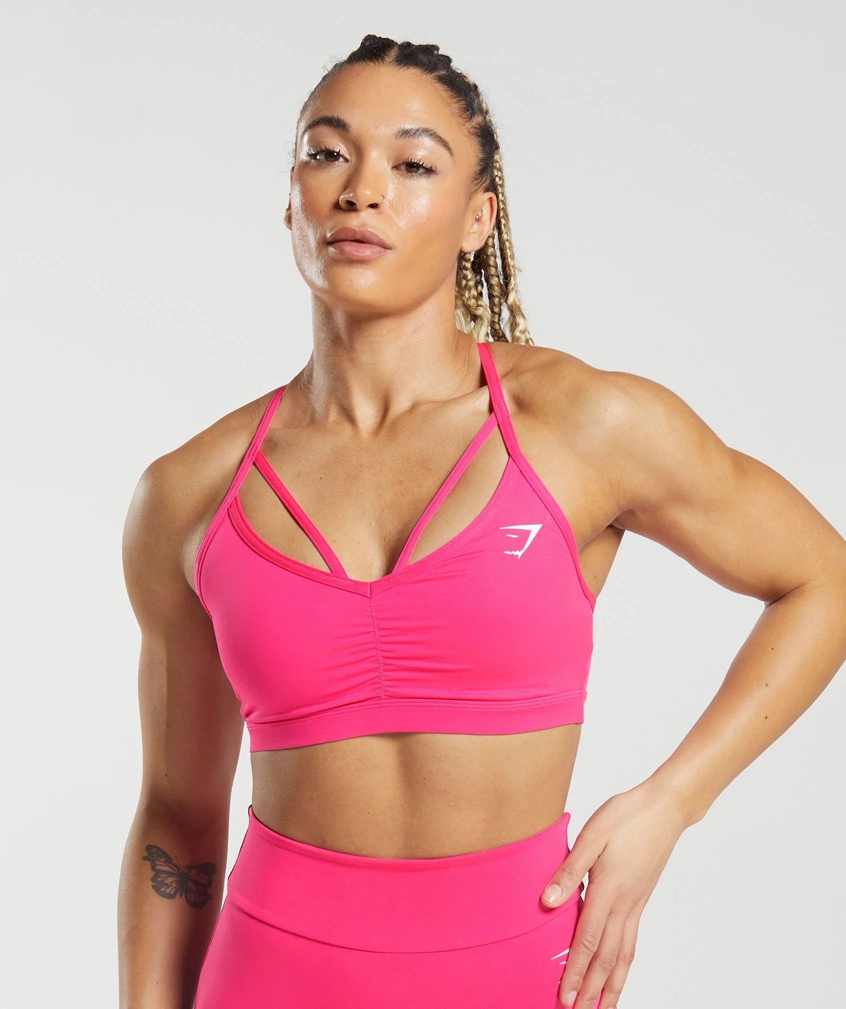 GS Power Sports Bra Bright Fuchsia | Gymshark US