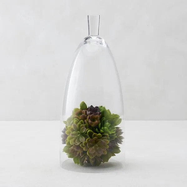 Jules Cloche | Clear | Décor Cloche | Z Gallerie | Small 6.5" Diameter x 15"H | Glass | Z Gallerie