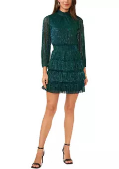 MSK Women's Crinkle Foil Dress | Belk
