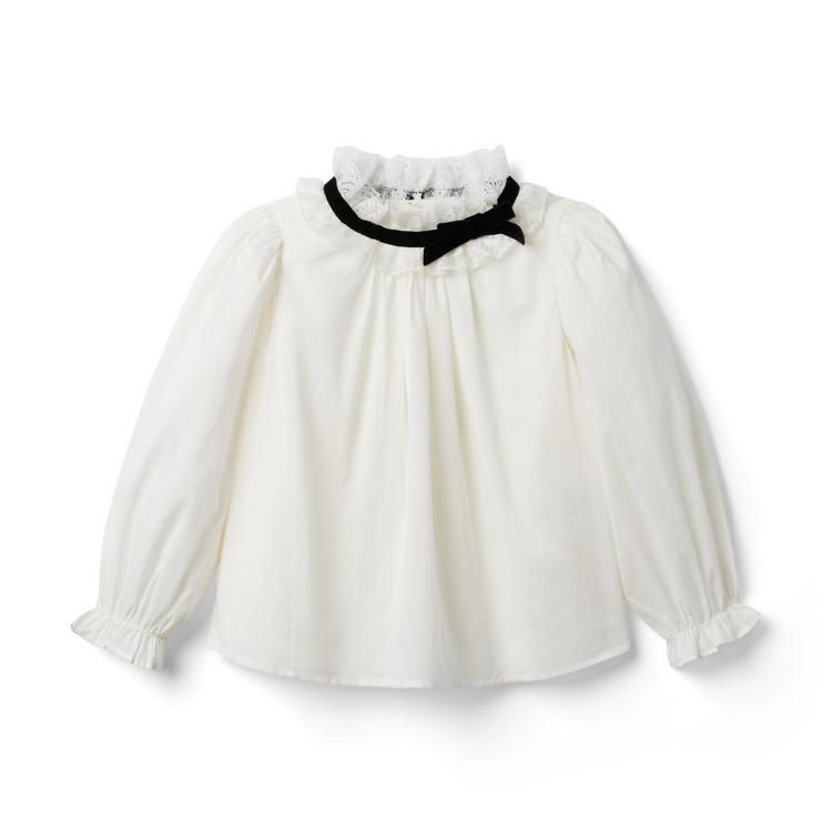 Lace Bow Collar Top | Janie and Jack
