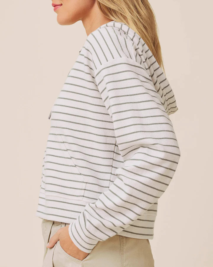 Kennedy Stripe Zip-Up | Splendid