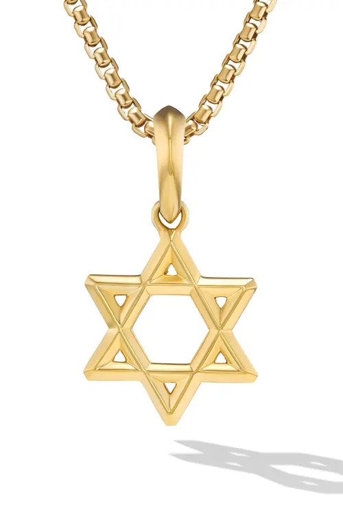 David Yurman Star of David Pendant in 18K Yellow Gold in 18K Gold at Nordstrom | Nordstrom