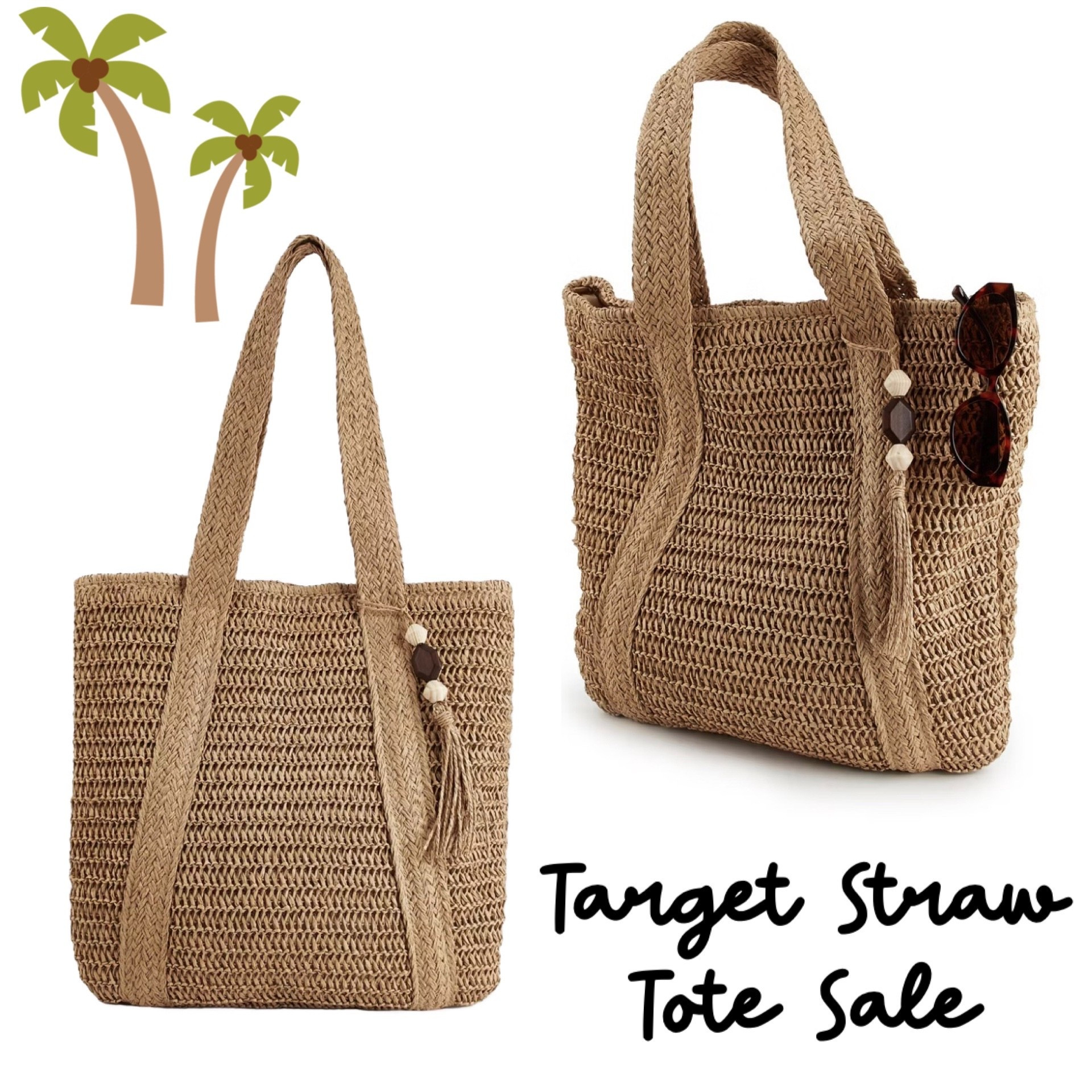 The cutest CUPSHE Straw Tote is on sale at Target today for only around $25! Beautiful bag that’s so on trend and perfect for the season, plus it fits a ton. Great deal!

#LTKootd #LTKSaleAlert #LTKSeasonal