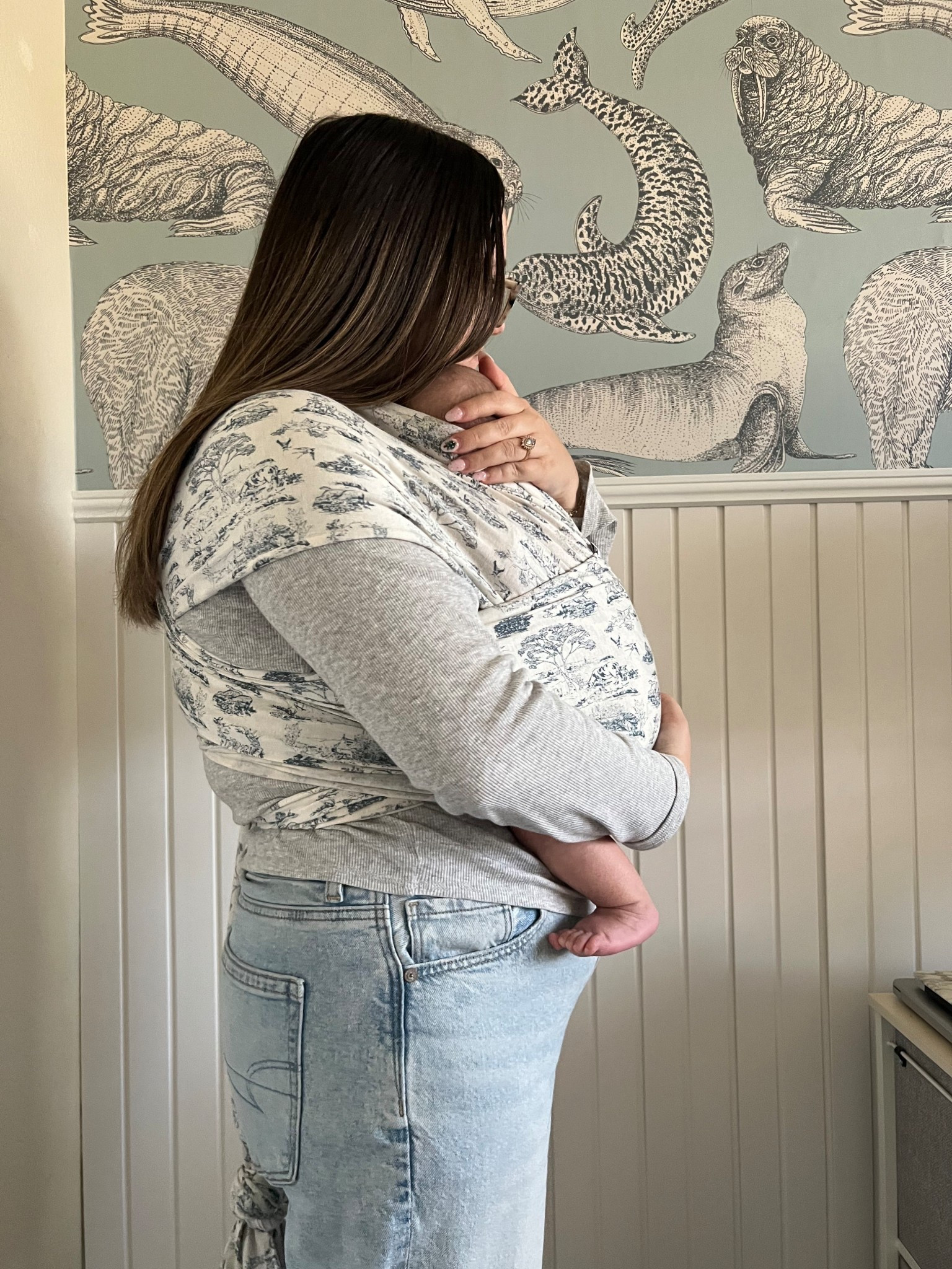 such a gorgeous wrap! baby wearing is truly a game changer!!

#babywearing #babywrap #sollybaby 

#LTKBaby #LTKKids