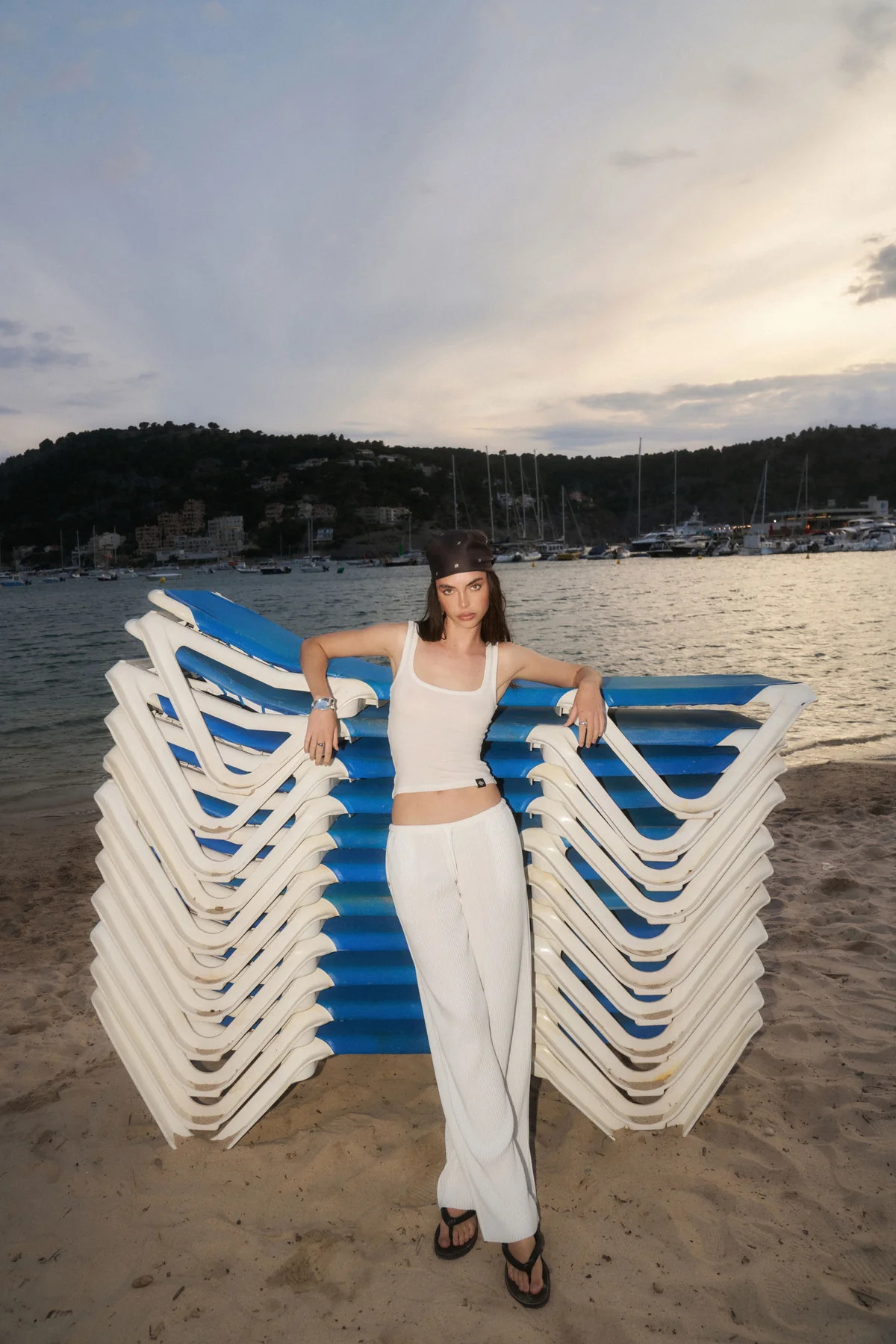 PLISSE TROUSERS - CREAM | The Couture Club