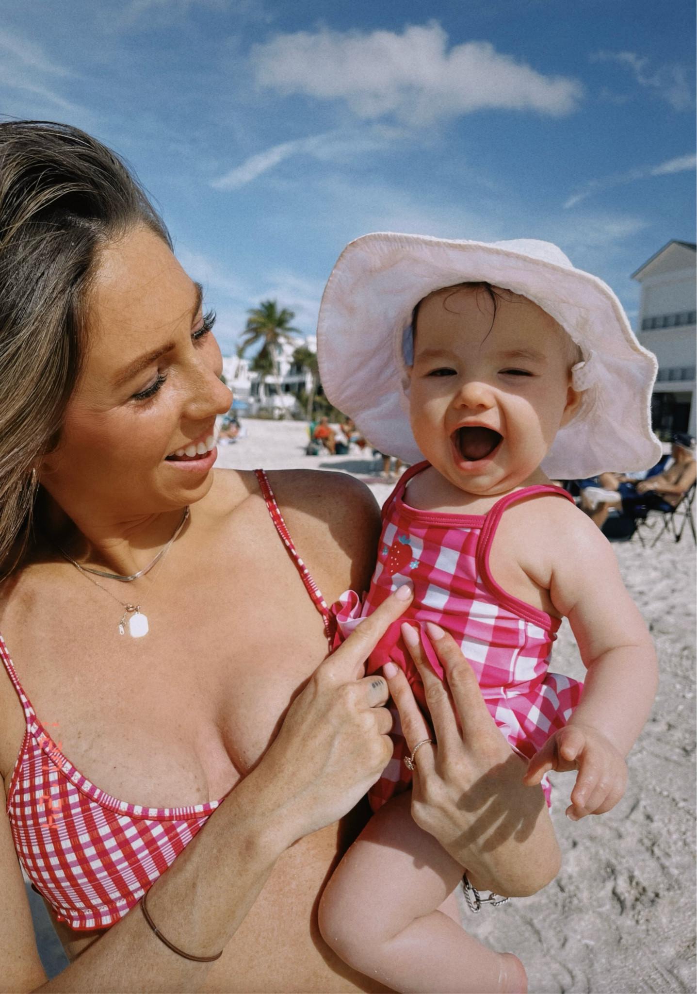Baby swimwear/beachwear 
V is wearing a 3-6 months 

#babyswimsuit 
#3-6months 
#6-9months 
#amazon 

#LTKbaby #LTKSeasonal #LTKswim