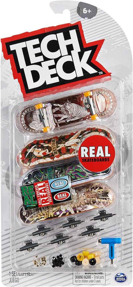 TECH DECK, Ultra DLX Fingerboard 4-Pack, Real Skateboards, Collectible and Customizable Mini Skat... | Amazon (US)