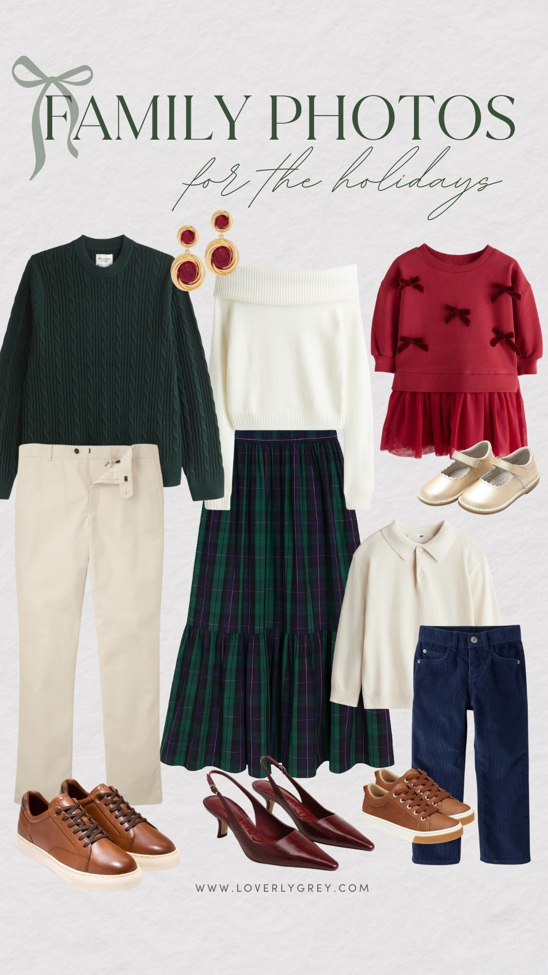 Picture-perfect made easy — this holiday family photo outfit collage is filled with coordinated looks that are timeless, cozy, and camera-ready. From rich winter hues to classic neutrals, these outfit ideas will make your family Christmas photos shine beautifully! ❤️

#Loverly Grey #HolidayOutfits #FamilyPhotoOutfits #ChristmasStyle #HolidayFashion #FamilyLooks #CoordinatedOutfits #HolidayInspo #WinterStyle #PhotoOutfitIdeas #FamilyStyle #GiftGuide2025



#LTKHoliday #LTKFamily #LTKKids
