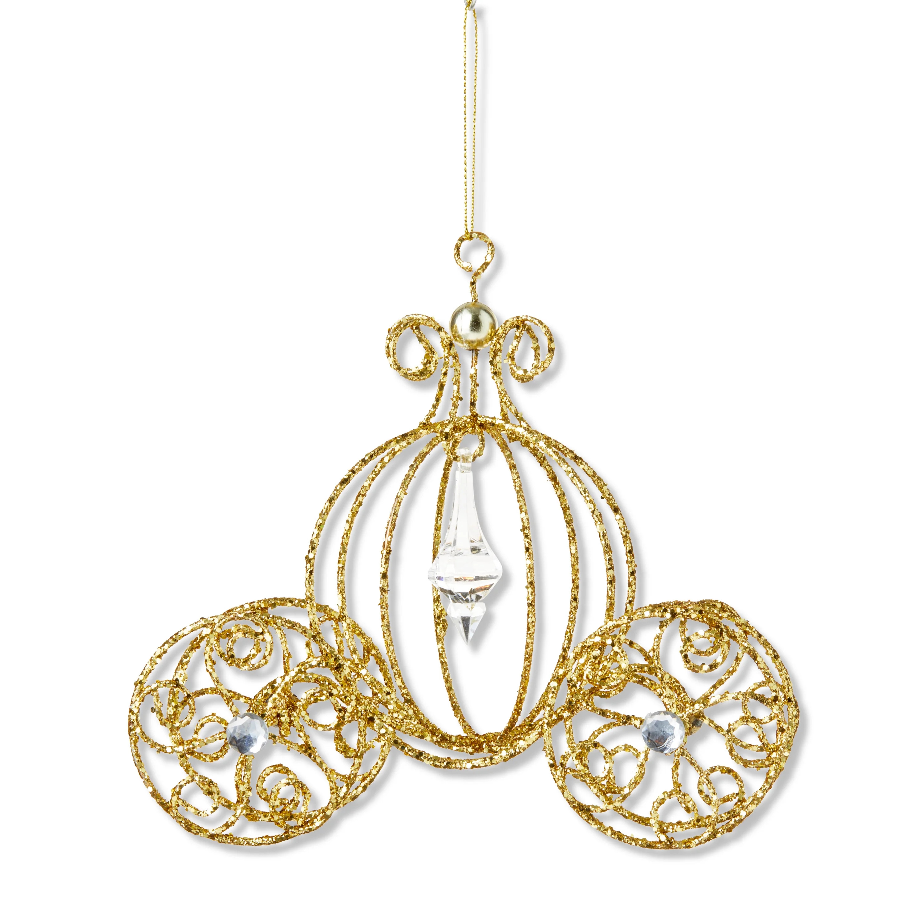 Gold Coach Christmas Ornament, 3 in, by Holiday Time | Walmart (US)