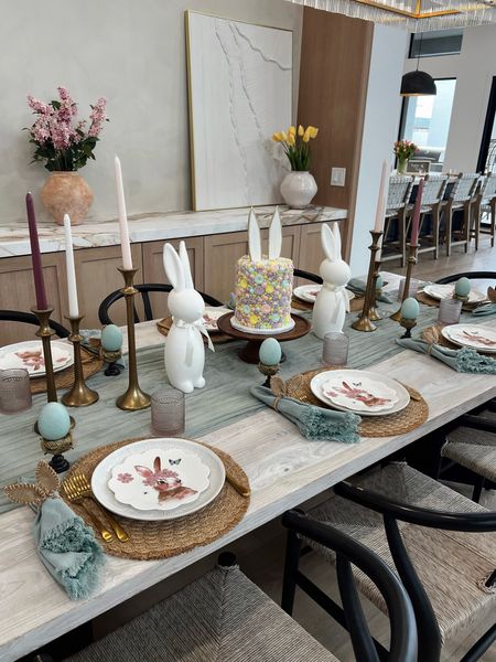 Easter tablescape 
Easter table decor 🩷✨🐰🐣 

#LTKhome #LTKSeasonal