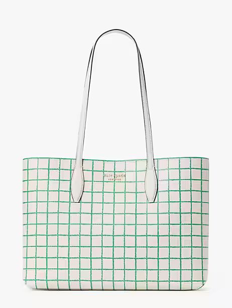 all day tennis check large tote bag | Kate Spade (US)
