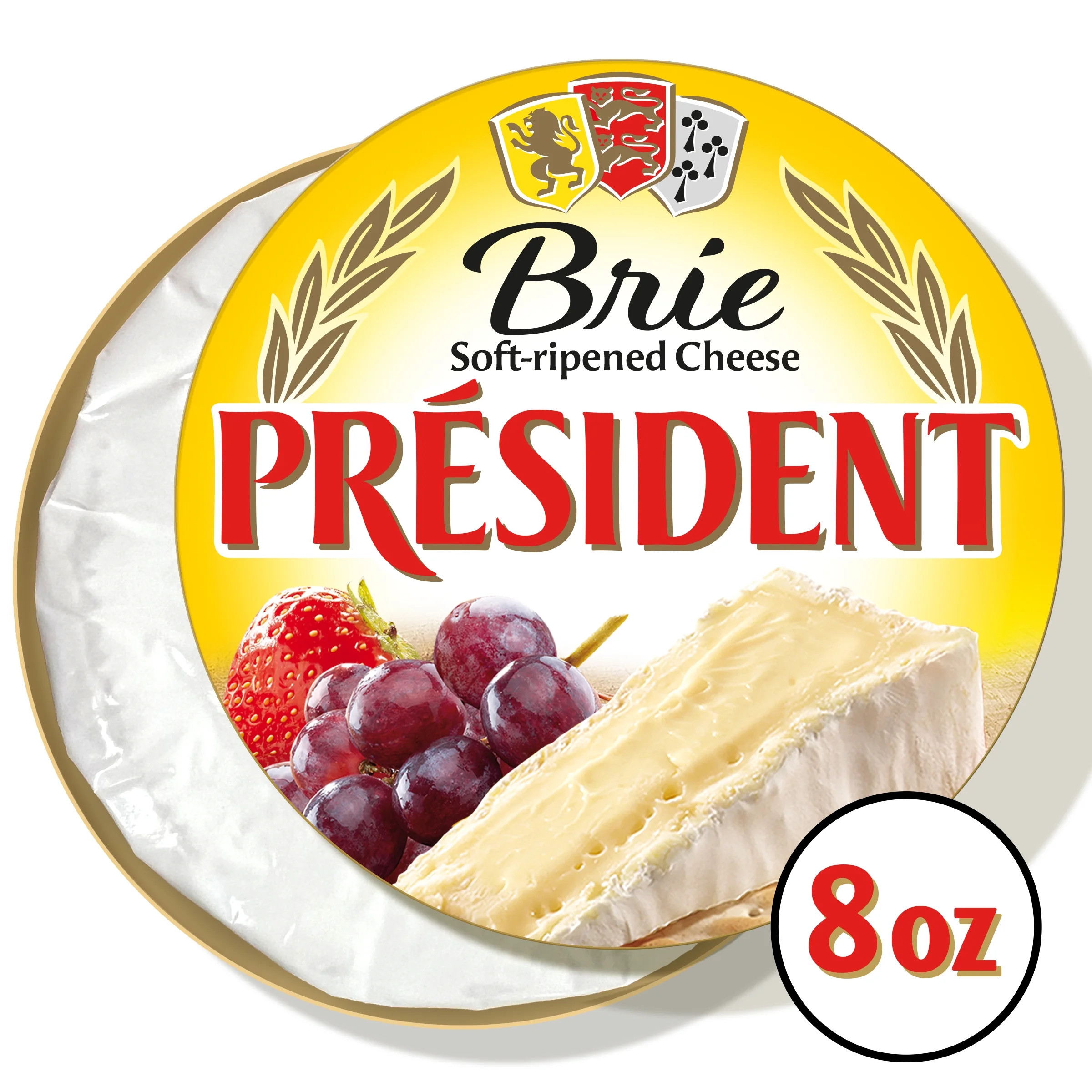 President Brie Soft-Ripened Cheese, 8 oz (Refrigerated) | Walmart (US)