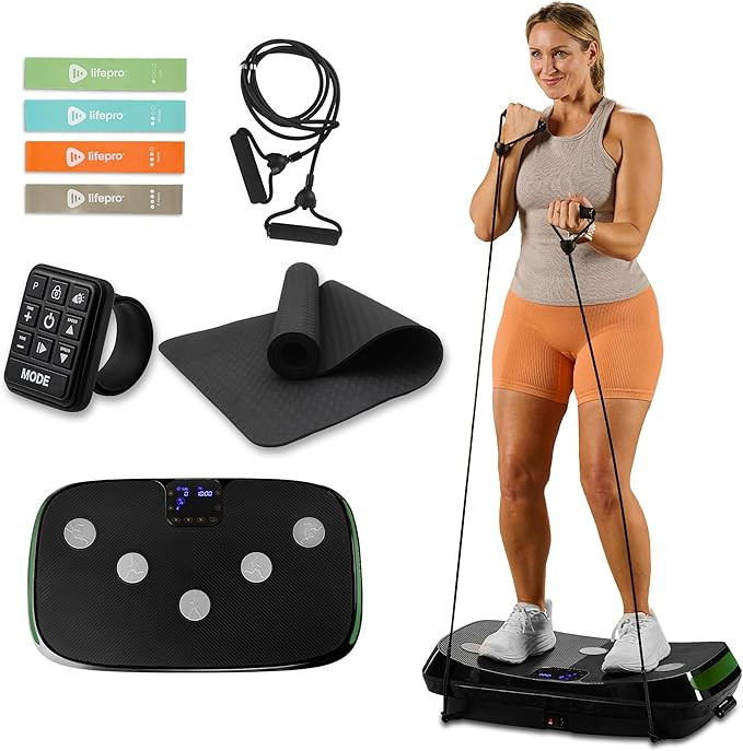 Lifepro Rumblex 4D Vibration Plate Exercise Machine with Triple Motor Oscillation, Linear, and Pu... | Amazon (US)