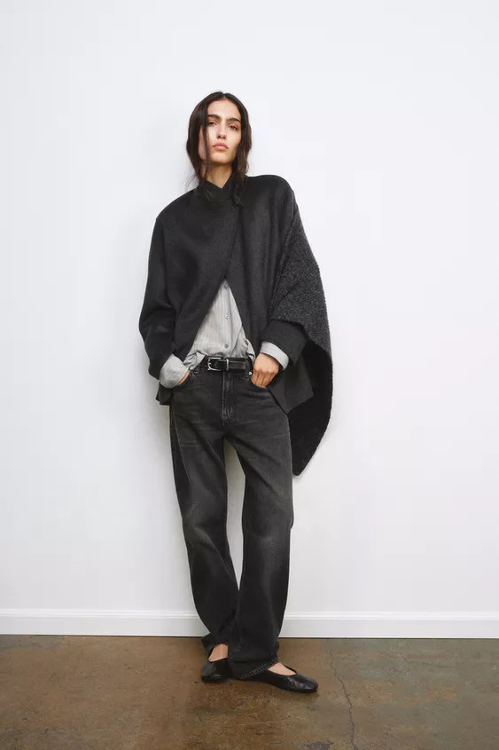 WOOL BLEND BLAZER WITH SCARF ZW COLLECTION | Zara UK