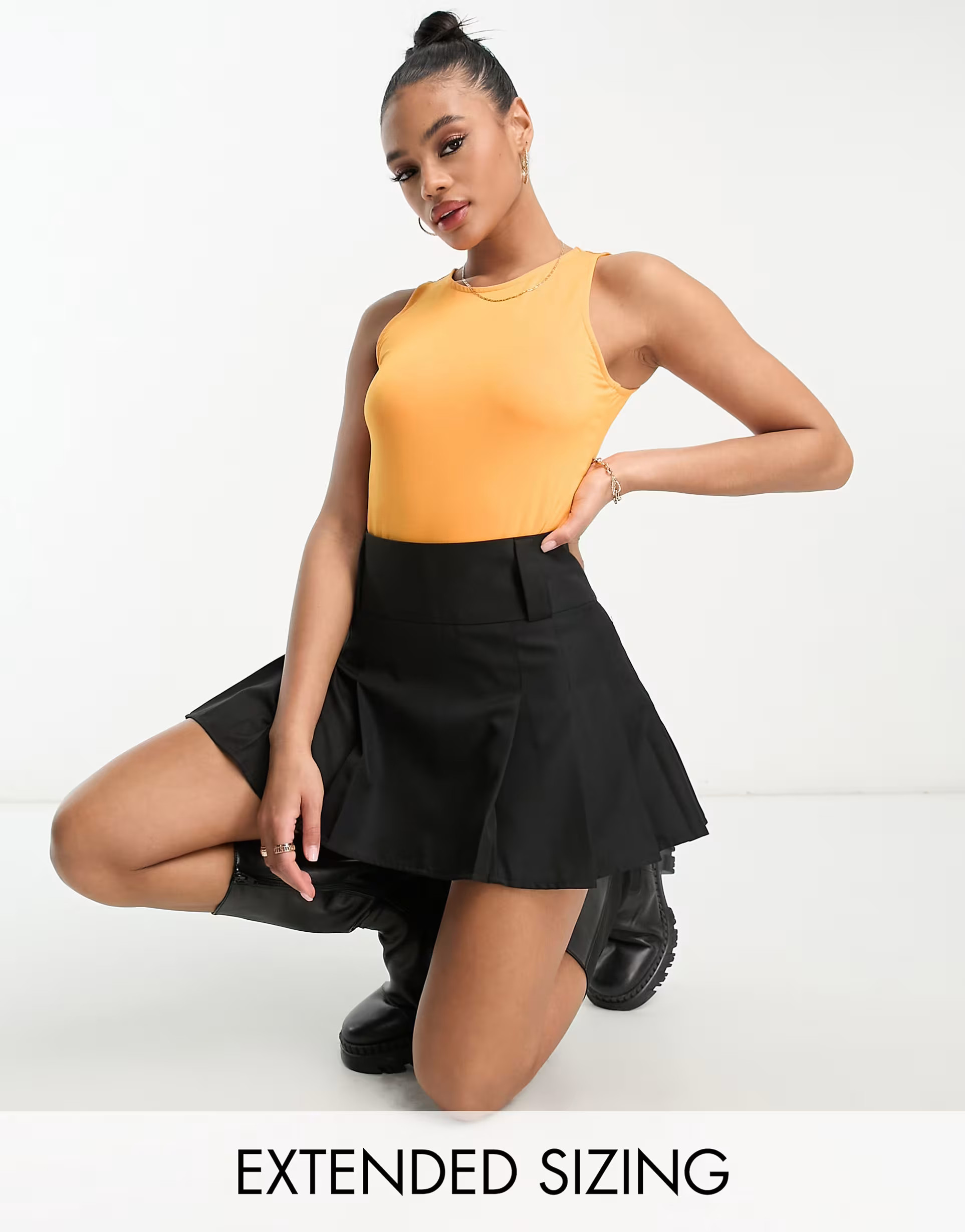 Vero Moda X Joann Van Den Herik sleeveless bodysuit in orange | ASOS | ASOS (Global)