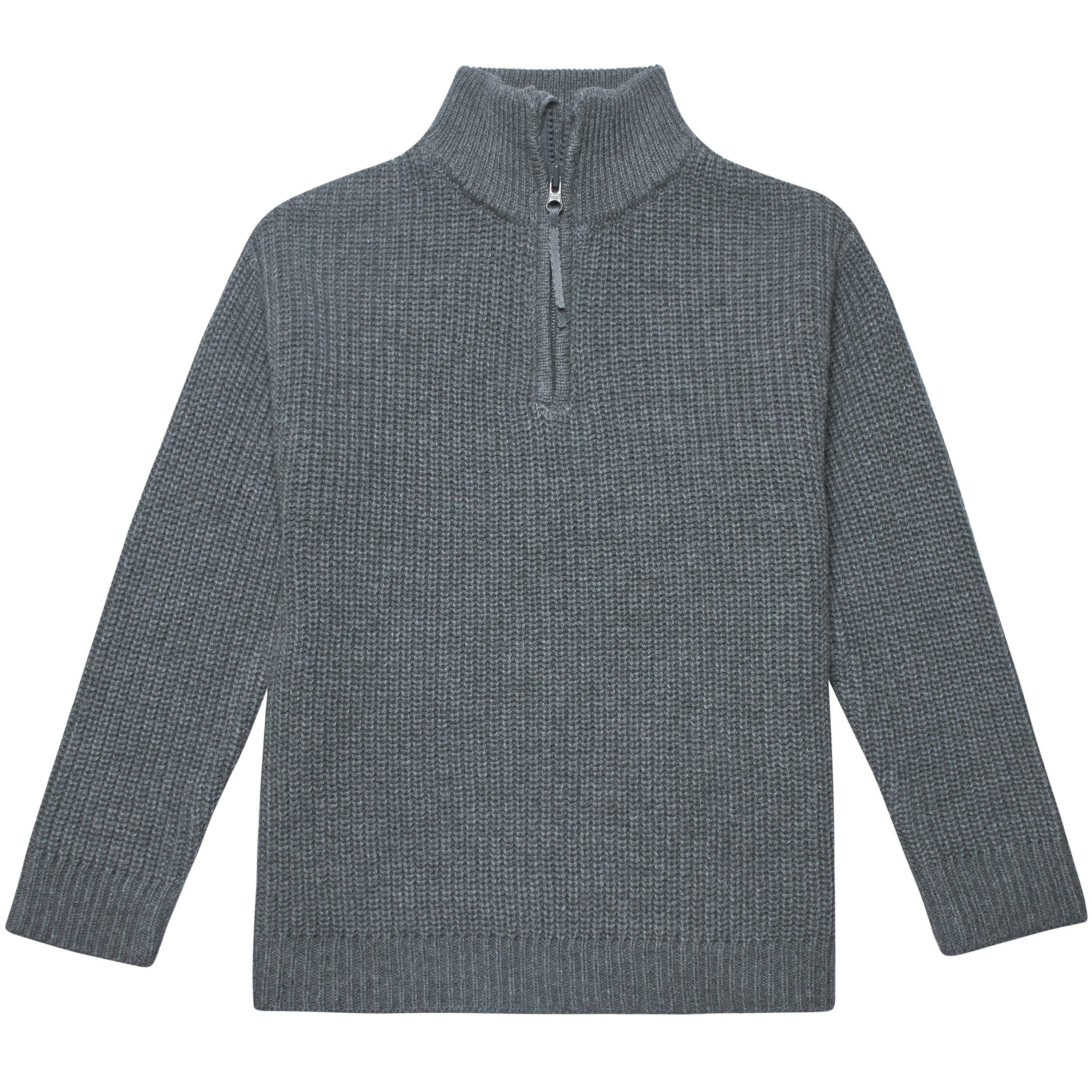 Infant & Toddler Boys Dark Gray Zip Front Sweater | Gerber Childrenswear