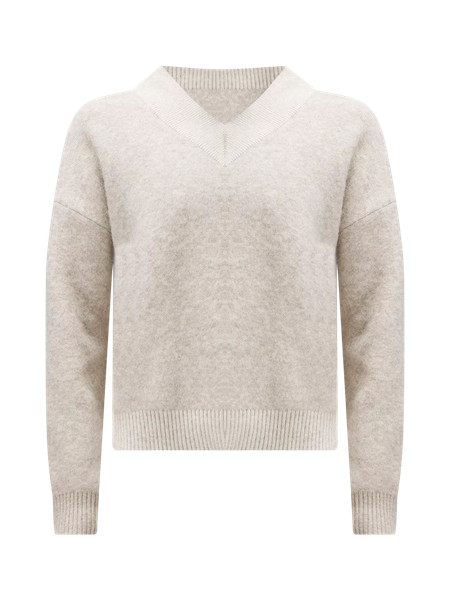 Alpaca Wool-Blend V-Neck Sweater | Women's Hoodies & Sweatshirts | lululemon | Lululemon (US)